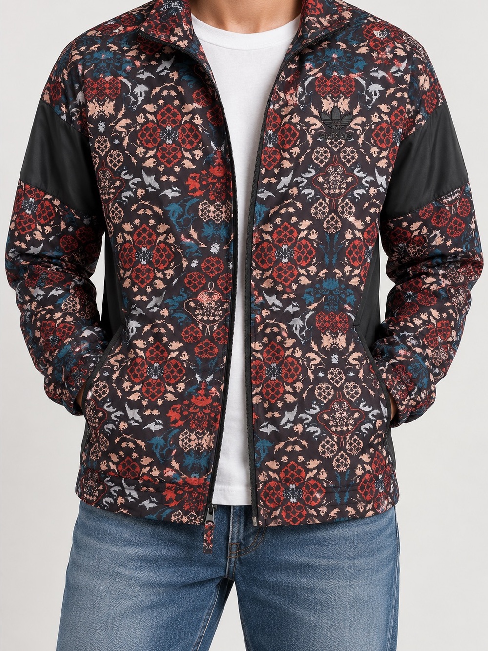 Adidas Originals NWT Floral Tapestry Print Track Jacket Size L
